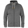 Fjällräven – Övik Fleece Hoodie – Fleecejacke Gr S grau/schwarz