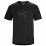 Arc’teryx – Cormac Logo S/S – Funktionsshirt Gr S schwarz